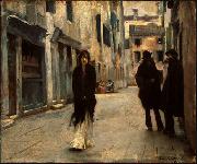 John Singer Sargent Sargent Street in Venice oil painting reproduction